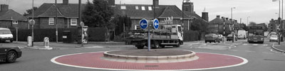 A roundabout. Lovely.