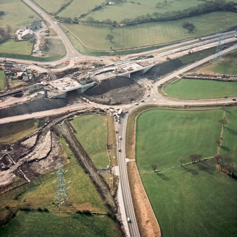 Riley Green interchange, view south west